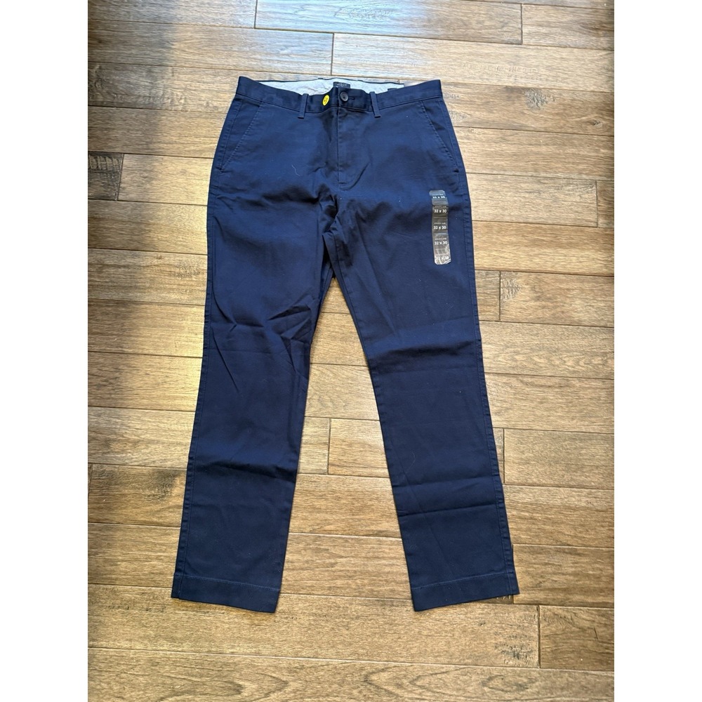 J.Crew Original Chino Pants Mens 32x30 Navy‎ Blue Athletic Slim Stretch Twill